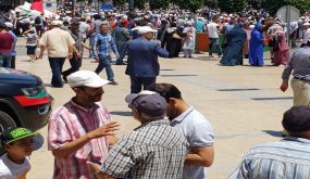 الآلاف ينزلون للشارع في الرباط نصرة للقضية الفلسطينية