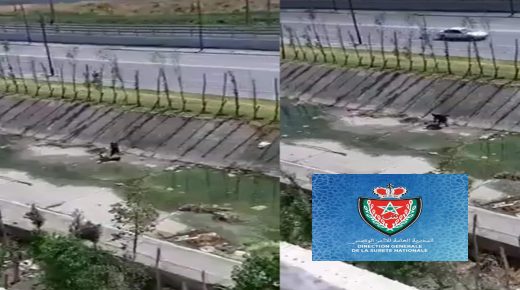 فيديو الاعتداء على فتاة داخل مجرى مياه يحرك أمن طنجة