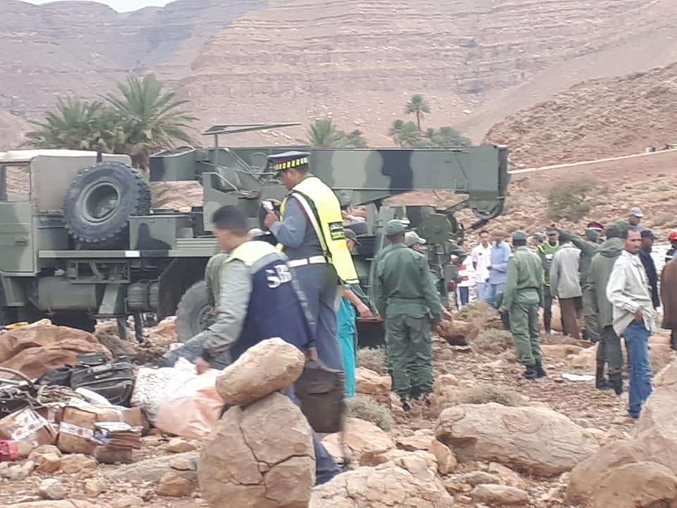 حصيلة فاجعة واد مرشان ترتفع إلى 19