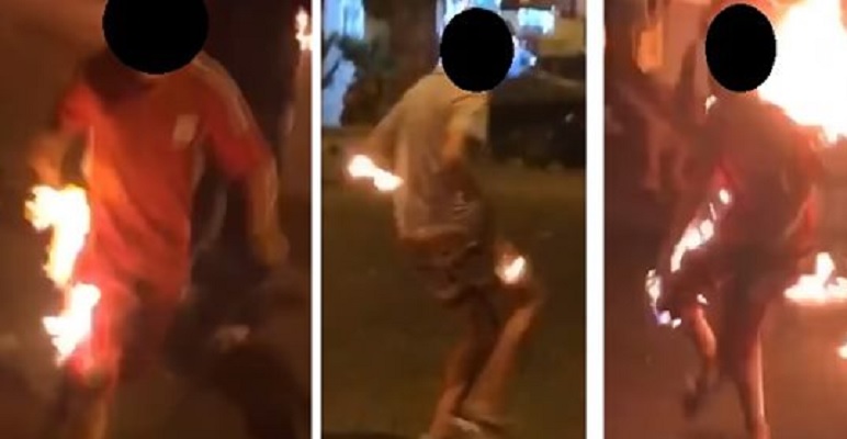 “شعالة” تحرق جسد شاب بالبيضاء.. وغضب فيسبوكي من تحويل الشوارع إلى ساحات حرب في عاشوراء