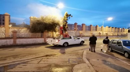 تعقيم للحد من انتشار فيروس كورونا المستجد ببني ملال (فيديو)