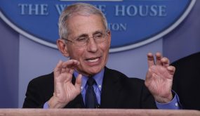 Dr. Anthony Fauci, director of the National Institute of Allergy and Infectious Diseases, speaks about the coronavirus in the James Brady Briefing Room, Thursday, March 26, 2020, in Washington. (AP Photo/Alex Brandon)