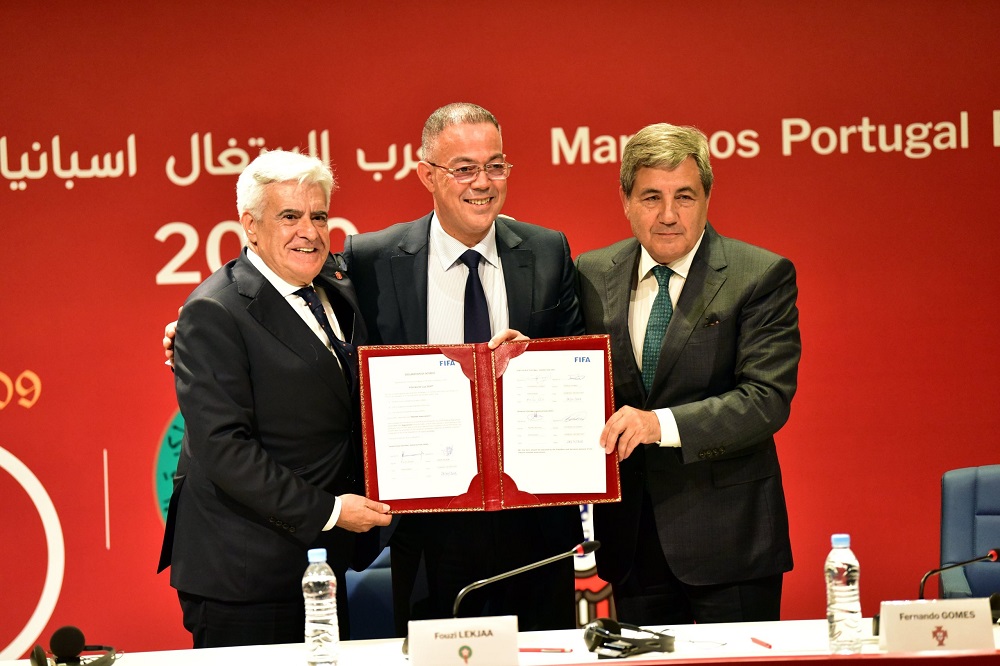 المغرب وإسبانيا والبرتغال يوقعون رسميا إتفاقية الترشيح المشترك لإستضافة نهائيات كأس العالم 2030