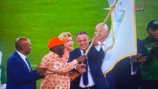 لقجع يتسلم من الرئيس الايفواري علم كأس إفريقيا للأمم – المغرب 2025