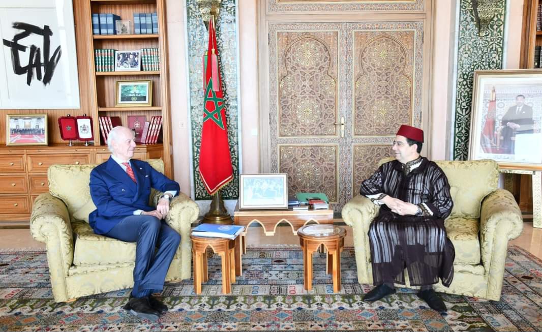 بوريطة يتباحث مع المبعوث الشخصي للأمين العام للأمم المتحدة للصحراء المغربية ستافان دي ميستورا