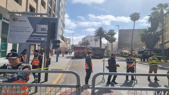 انهيار عمارة من 5 طوابق بالبيضاء دون تسجيل خسائر في الأرواح