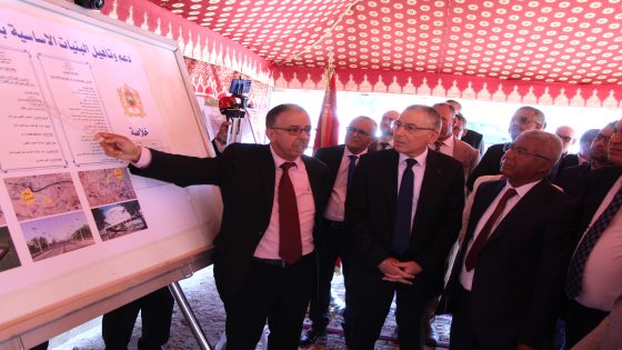 للدفع بالجهود التنموية بمدينة قصبة تادلة الوالي خطيب لهبيل يدشن ويعطي انطلاقة مجموعة من المشاريع المهمة