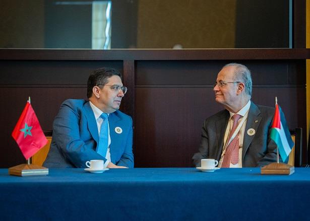 بوريطة يبحث مع رئيس الوزراء الفلسطيني تعزيز العلاقات الثنائية وتطورات الأوضاع على الساحة الفلسطينية