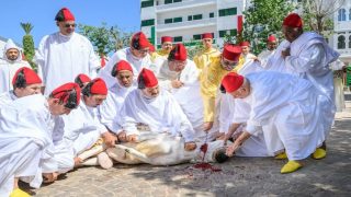أمير المؤمنين يؤدي صلاة عيد الأضحى المبارك بمسجد الحسن الثاني بتطوان ويتقبل التهاني بهذه المناسبة السعيدة