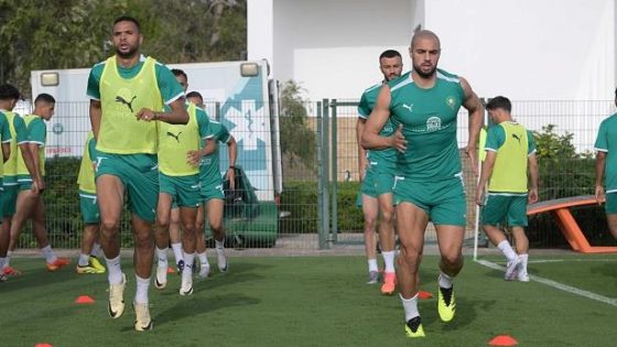 المنتخب المغربي يجري آخر حصة تدريبية قبل التوجه إلى أكادير
