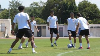المنتخب الوطني الأولمبي ينهي استعداداته للقاء إسبانيا