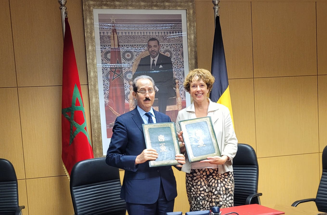 الداكي ومدعية بلجيكا يوقعان على مذكرة تفاهم لتعزيز التعاون القضائي