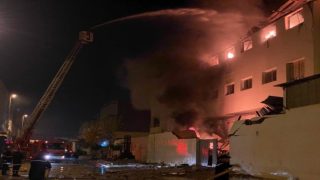 اندلاع حريق مهول بمصنع للنسيج في طنجة