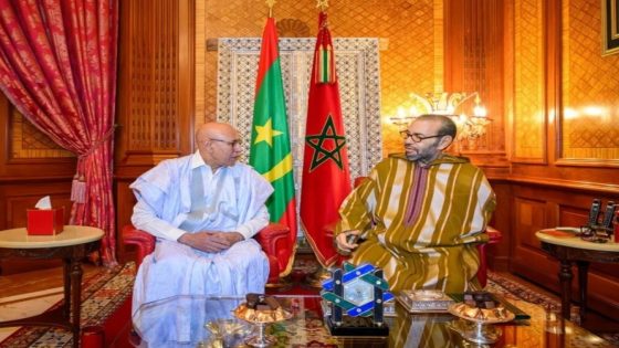 جلالة الملك محمد السادس يستقبل فخامة محمد ولد الشيخ الغزواني