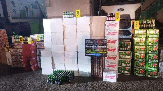 أمن الناظور يجهض عملية ترويج 18 ألف و570 قنينة خمر بدون ترخيص