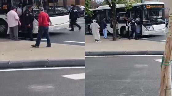 التحقيق في نزاع شرطية مع سائق حافلة في الرباط
