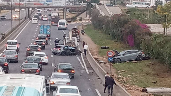 سباق بين سيارتين في الطريق السيار يودي بحياة شخصين بالبيضاء