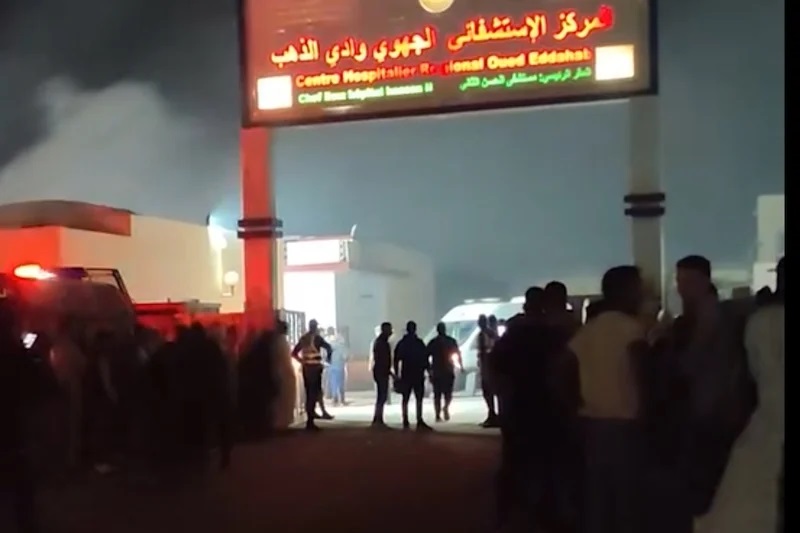 اندلاع حريق داخل المستشفى الجهوي الحسن الثاني بالداخلة