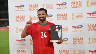 حريمات أفضل لاعب في مباراة الأسود ضد تنزانيا