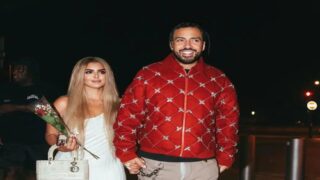 تواجدا قبل أيام بالمغرب.. فرانش مونتانا يحتفل بخطوبته من الشيخة مهرة