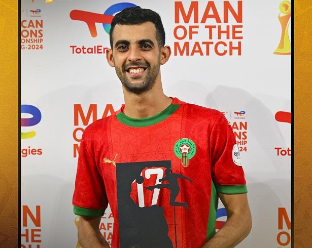 المغرب – السنغال .. بالعامري يتوج بجائزة رجل المباراة