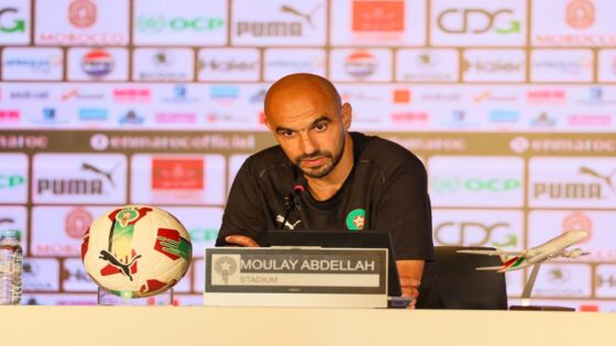 الركراكي: هذه وضعية الإصابات في صفوف الأسود قبل مباراة الكاميرون