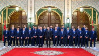 لاعبو المنتخب الوطني لأقل من 20 سنة يعربون عن عميق امتنانهم لجلالة الملك على عنايته السامية بالشباب