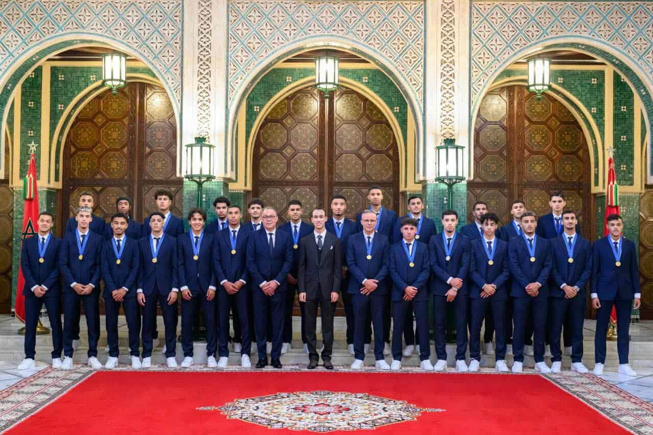 لاعبو المنتخب الوطني لأقل من 20 سنة يعربون عن عميق امتنانهم لجلالة الملك على عنايته السامية بالشباب