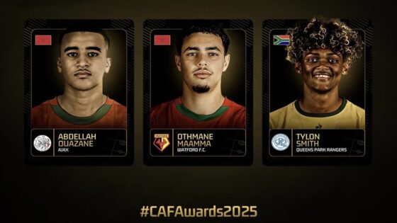 معما ينافس وزان والجنوب أفريقي سميث على جائزة أفضل لاعب شاب بإفريقيا