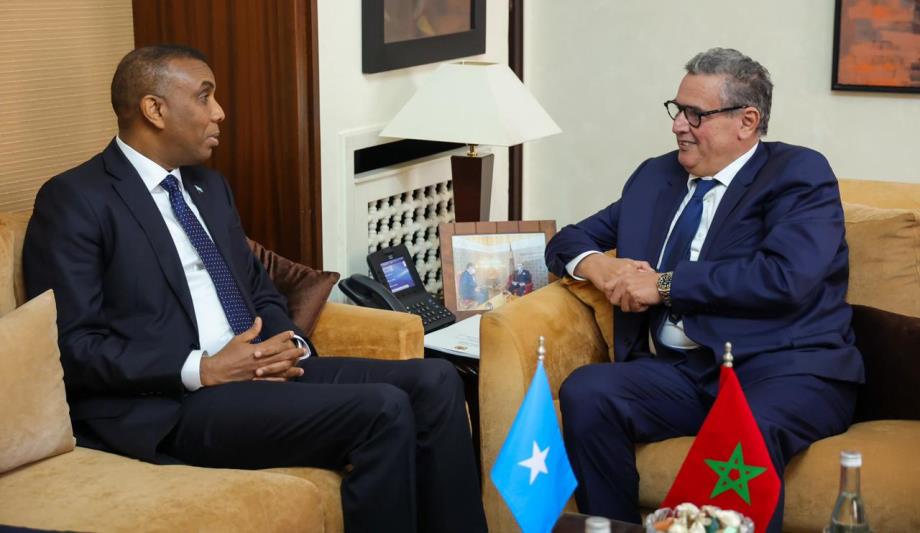 أخنوش يجري مباحثات بالرباط مع رئيس الوزراء بجمهورية الصومال الفيدرالية