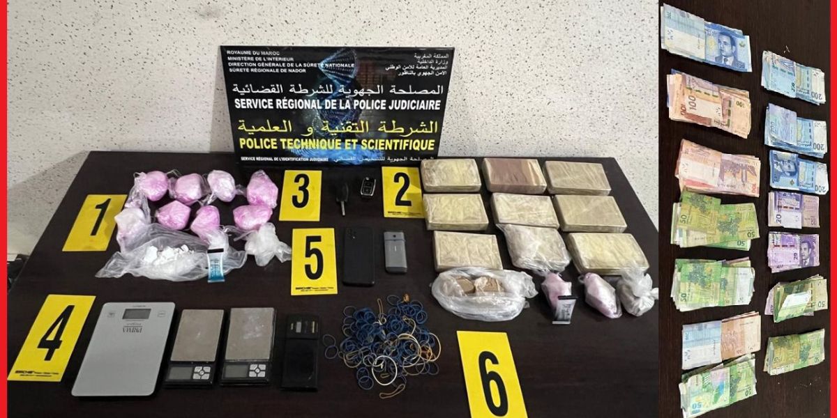 فرقة مكافحة العصابات بالناظور تطيح بمروج مخدرات