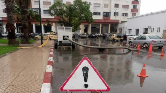 عمالة سلا .. تواصل الجهود لتصريف مياه التساقطات المطرية