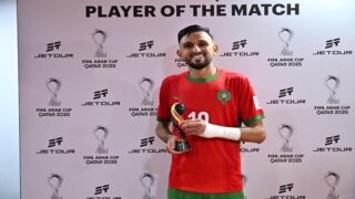 حمزة المساوي أحسن لاعب في لقاء المغرب والإمارات