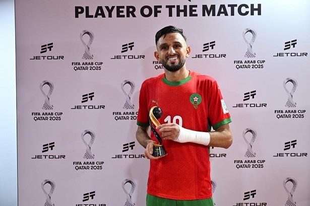 حمزة المساوي أحسن لاعب في لقاء المغرب والإمارات