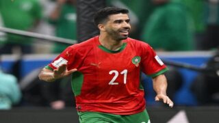 المنتخب المغربي يتقدم يهدف أمام السعودية في الشوط الأول (فيديو)