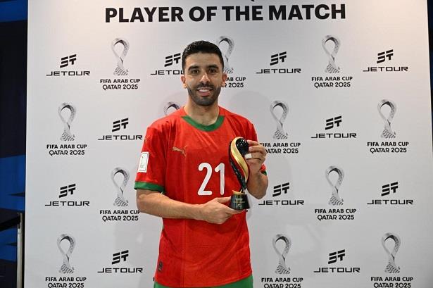 كأس العرب. كريم بركاوي أحسن لاعب في لقاء المغرب والسعودية