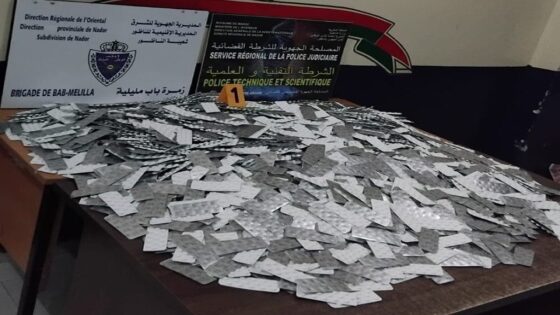 أمن الناظور يحقق في محاولة تهريب أزيد من 64 ألف قرص مخدر من نوع “ريفوتريل”