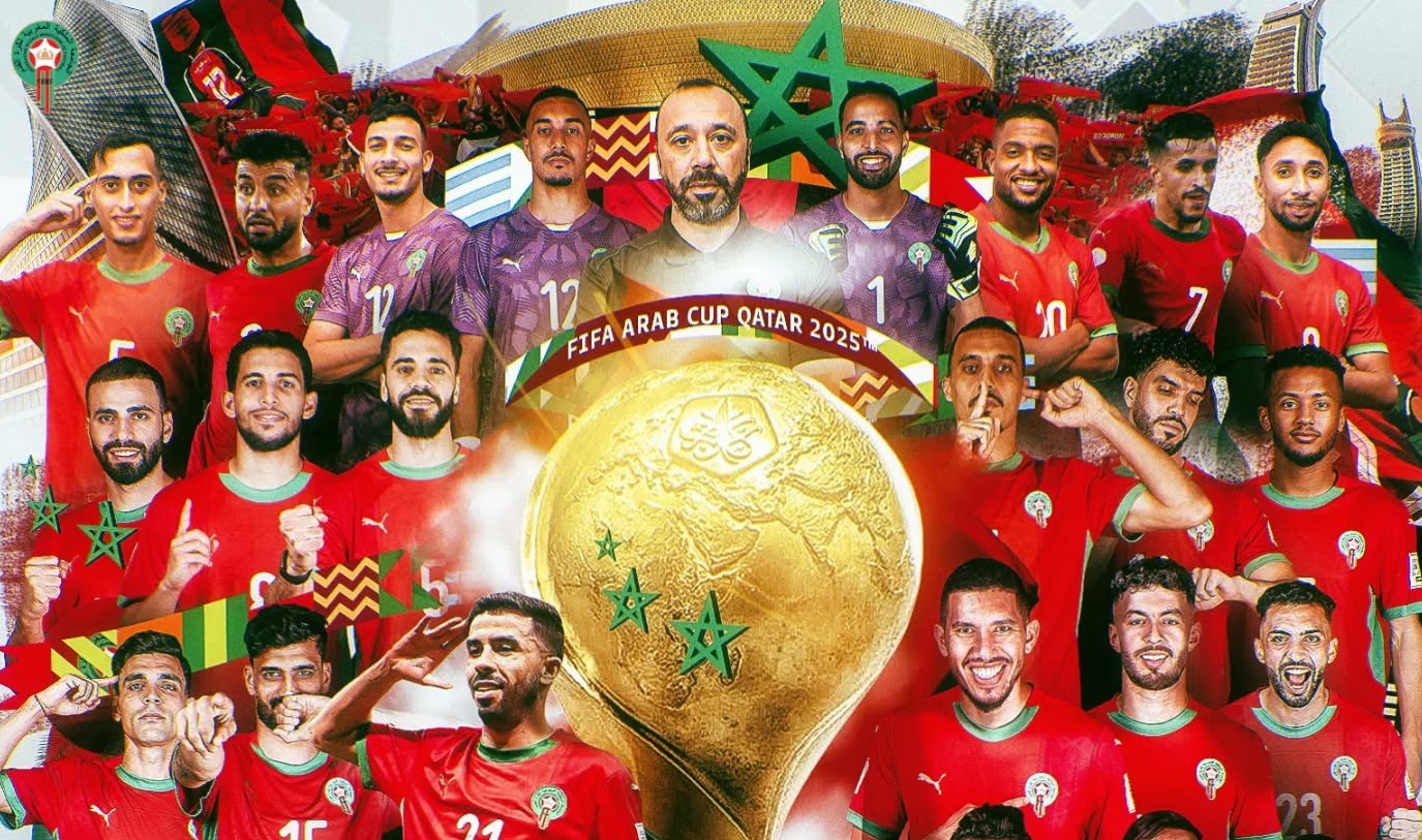 لحظة تتويج المنتخب المغربي بكأس العرب (فيديو)