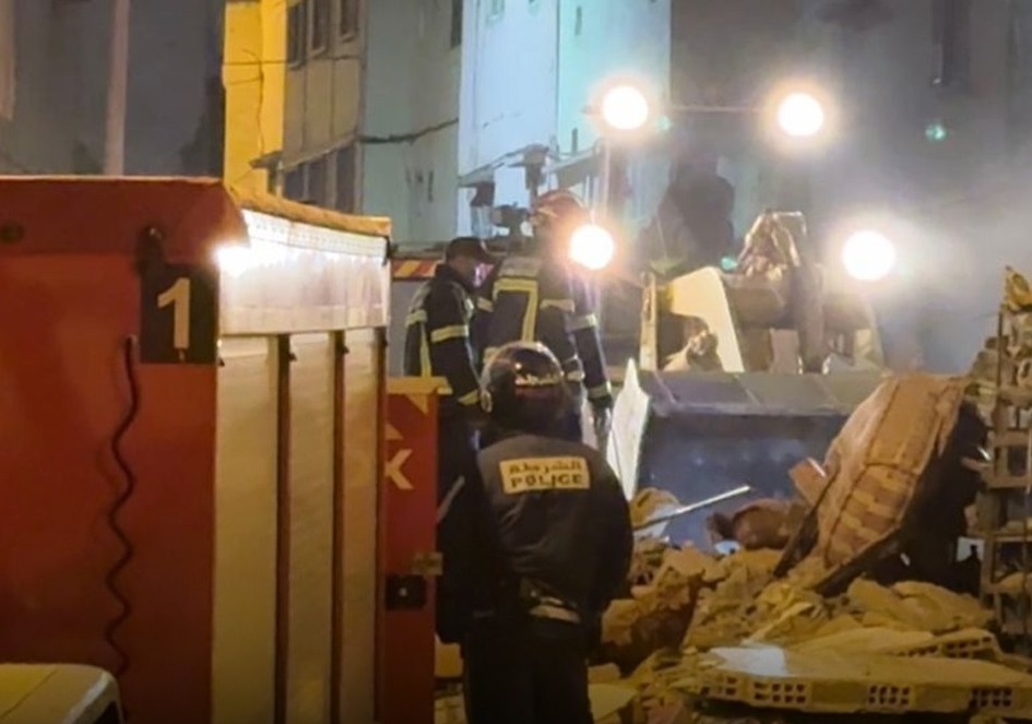 الرباط.. مصرع شخصين وإصابة أربعة آخرين في انهيار جزئي لبناية