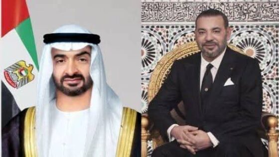 جلالة الملك محمد السادس يجري اتصالا هاتفيا مع سمو الشيخ محمد بن زايد ال نهيان، رئيس دولة الإمارات العربية المتحدة الشقيقة