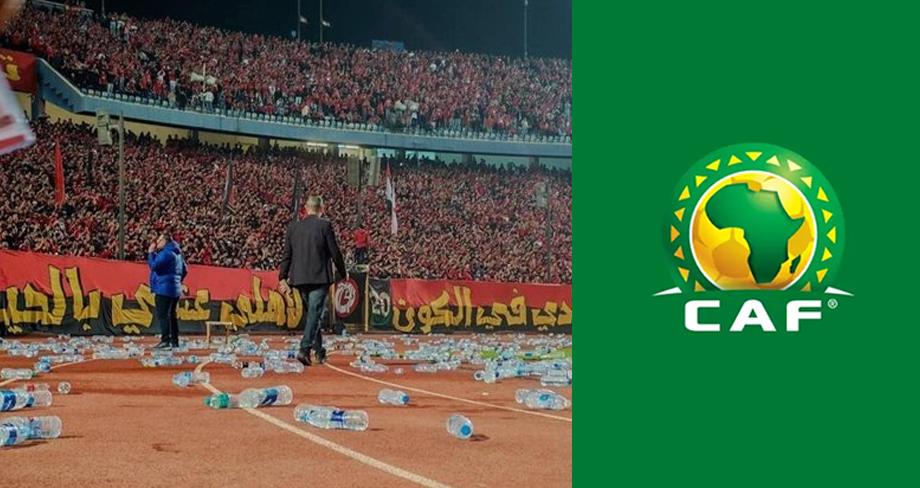“الكاف” يصدر بلاغا بخصوص شغب واعتداء جماهير الأهلي على لاعبي الجيش الملكي