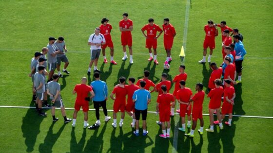 الأسود يستأنفون تدريباتهم استعدادا للمونديال