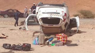 فاجعة بطاطا.. مصرع 5 أشخاص في انقلاب سيارة أجرة وإصابة آخرين